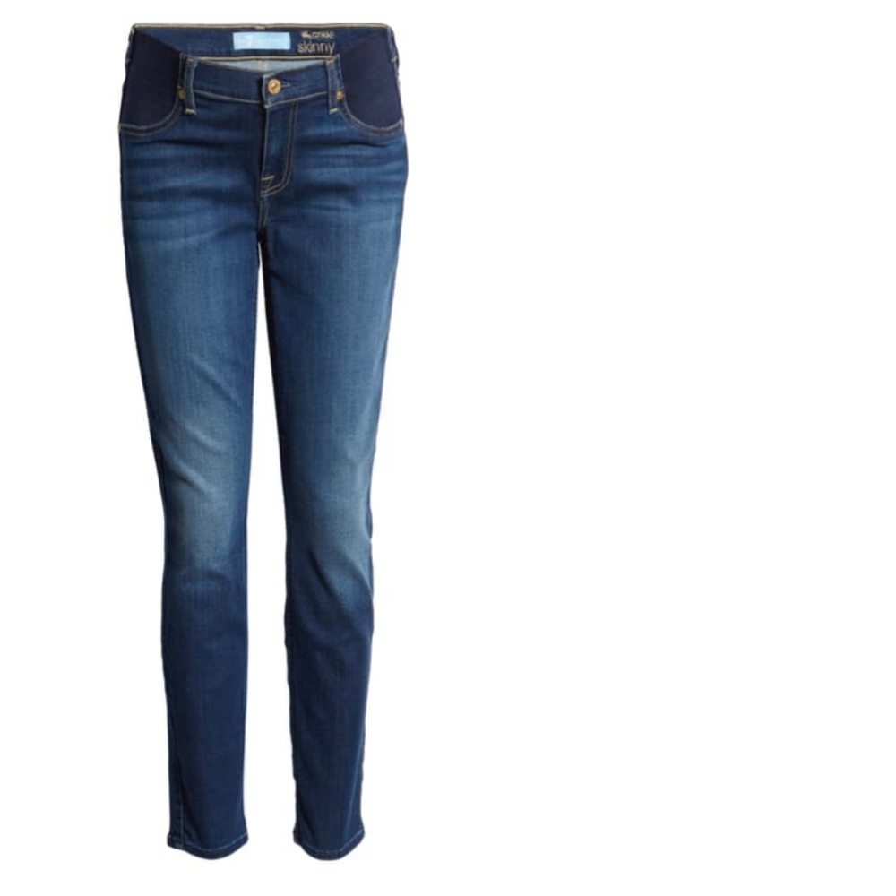 7 for All Mankind Maternity Jeans: Skinny Ankle - Picture 3 of 7